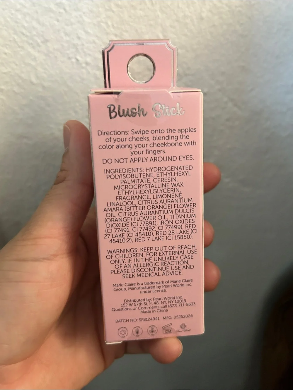 Pink Blush Stick – Creamy Pink Cheek Tint
